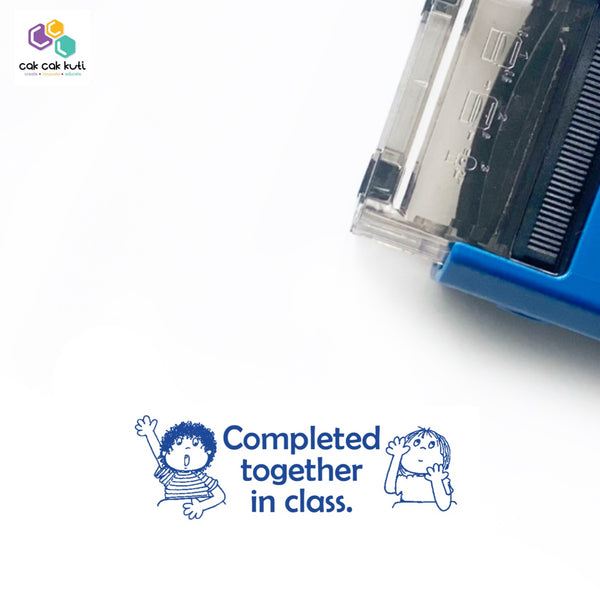 'Completed Together In Class' Self-Inking Stamp