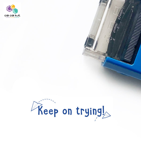 'Keep On Trying' Self-Inking Stamp