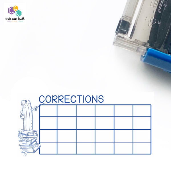 'Corrections Box' Self-Inking Stamp