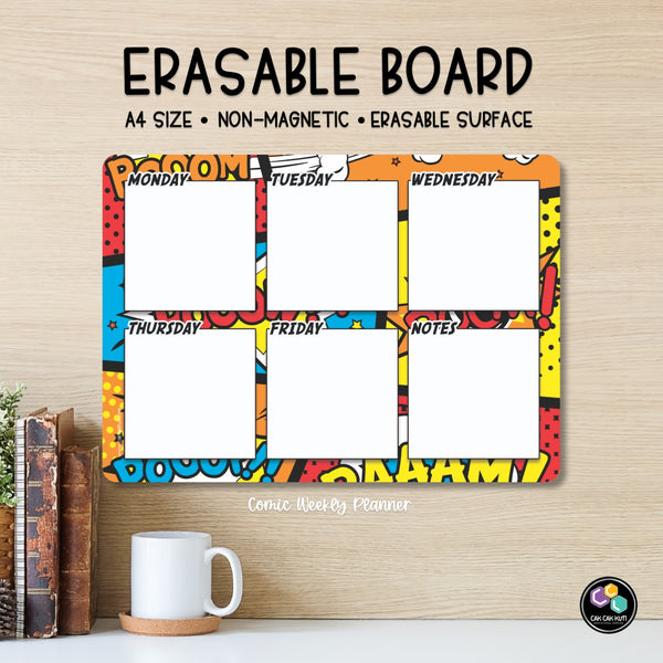 Comic Weekly Planner A4 Erasable Board