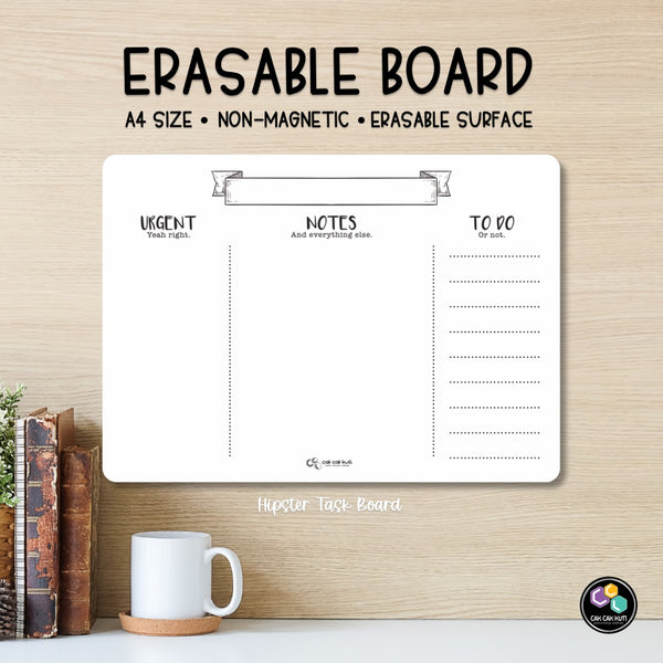 Hipster Task Board A4 Erasable Board