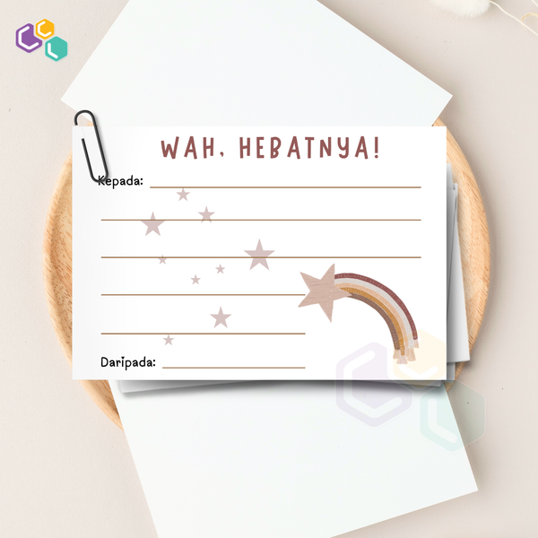'Wah Hebatnya' Kad Nota (10 keping)