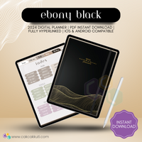 2024 Digital Academic Planner (EBONY BLACK)