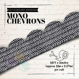 Mono Chevrons Noticeboard Borders