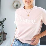 T009 - Teaching is a Work of Heart Teacher Tee