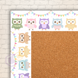 Owly Party Noticeboard Borders
