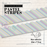 Pastel Stripes Noticeboard Border
