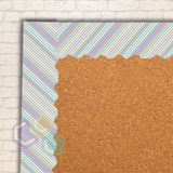 Pastel Stripes Noticeboard Border