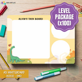 W2532 - Dino Task Board (Personalised A5 Whiteboard)