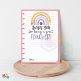 Teacher Appreciation Cards