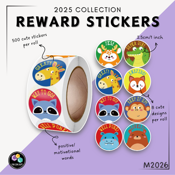 M2026 - Roll of 500 Reward Stickers