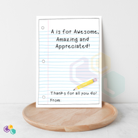 Teacher Appreciation Cards