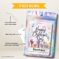 L2066 - Painted Hands Personalised Bag Tag