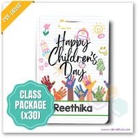 L2066 - Painted Hands Personalised Bag Tag