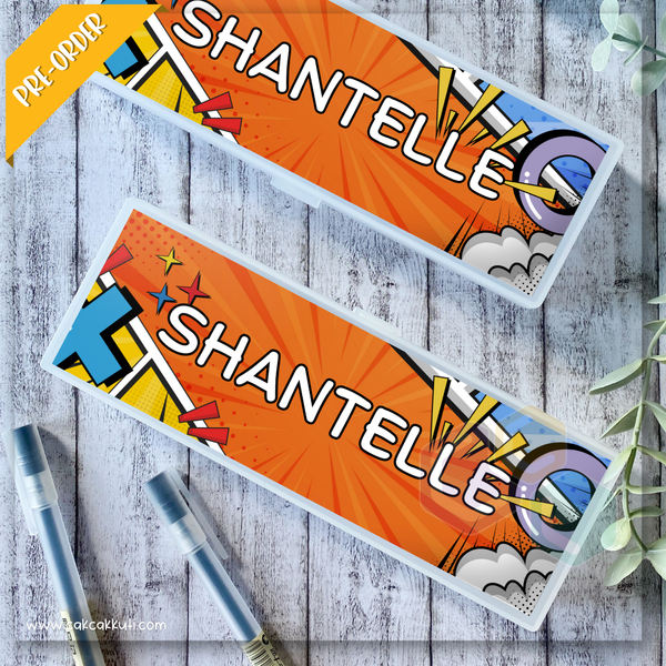 PB011 - Comic Strip Personalised Pencil Box