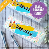 PB012 - Bright Doodles Personalised Pencil Box