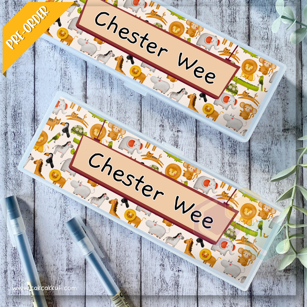 PB015 - Safari Personalised Pencil Box