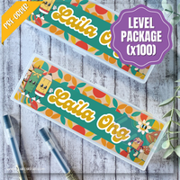 PB016 - Groovy Personalised Pencil Box