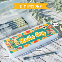 PB016 - Groovy Personalised Pencil Box
