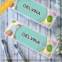 PB017 - Macarons Personalised Pencil Box