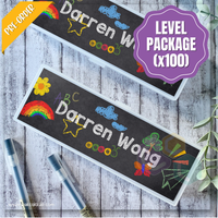 PB020 - Crayons Personalised Pencil Box