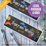 PB020 - Crayons Personalised Pencil Box