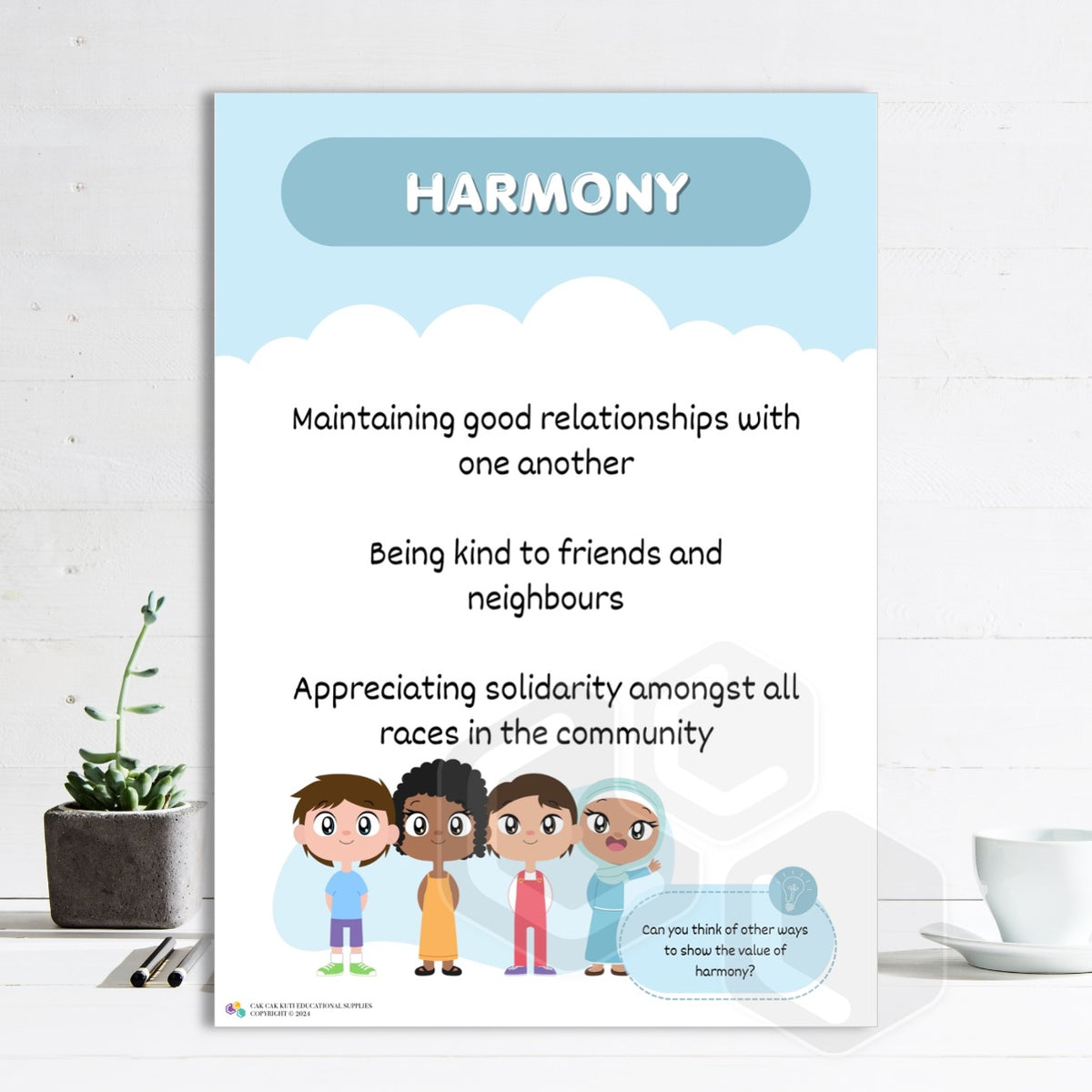 'Harmony' Poster – Cak Cak Kuti