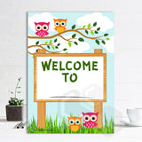 'Owls' Welcome Sign