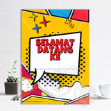 'Comic' Welcome Sign