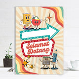 'Retro Groove' Welcome Sign