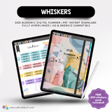 2025 Digital Academic Planner (WHISKERS)