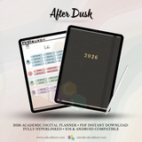 AFTER DUSK - 2026 Digital Academic Planner