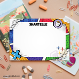 W2546 - Comic Strip Personalised A5 Whiteboard