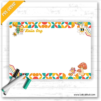 W2547 - Groovy Personalised A5 Whiteboard