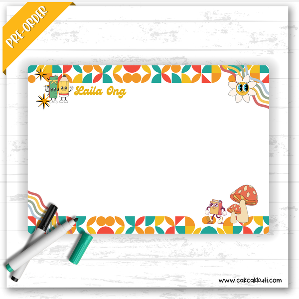 W2547 - Groovy Personalised A5 Whiteboard