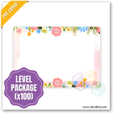 W2549 - Flower Garden Personalised A5 Whiteboard