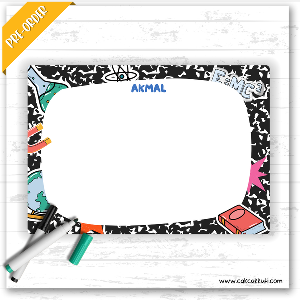 W2550 - Lab Book Personalised A5 Whiteboard