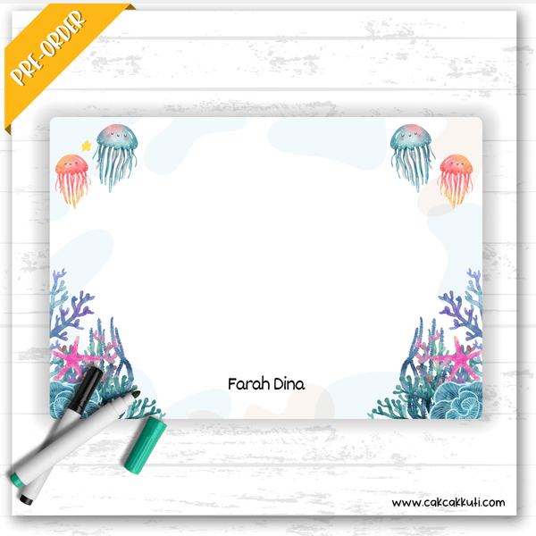 W2551 - Corals Personalised A5 Whiteboard