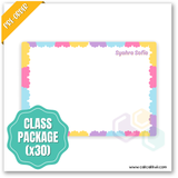 W2552 - Macarons Personalised A5 Whiteboard