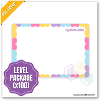 W2552 - Macarons Personalised A5 Whiteboard