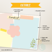 W2553 - Sticky Notes Personalised A5 Whiteboard
