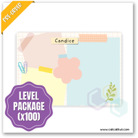 W2553 - Sticky Notes Personalised A5 Whiteboard