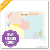 W2553 - Sticky Notes Personalised A5 Whiteboard