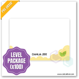 W2555 - Simply Yellow Personalised A5 Whiteboard