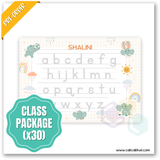 W2556 - Alphabet Tracing Personalised A5 Whiteboard