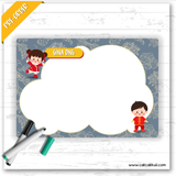 W2557 - Ethnic Edition (Chinese) Personalised A5 Whiteboard