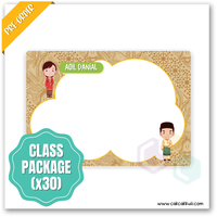 W2558 - Ethnic Edition (Malay) Personalised A5 Whiteboard