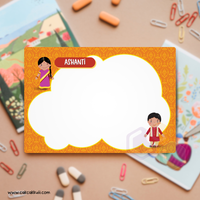 W2559 - Ethnic Edition (Indian) Personalised A5 Whiteboard
