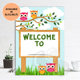 'Owls' Welcome Sign