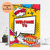 'Comic' Welcome Sign